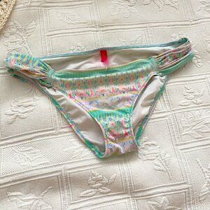 BOGO! Victoria’s Secret Mint Green/Pink Accent Havana Hipster Swim Bottom Medium